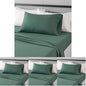 Amazon Basics Lightweight Super Soft Easy Care Wrinkle Free Microfiber 3 Piece Bed Sheet Set with 14-Inch Deep Pockets, Twin, Emerald Green, Solid, Kids, Men & Women Bedding (Pack of 4)