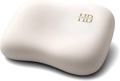 Side Sleeper Pillow – Soft Ergonomic Cervical-Neck-Pillow for Neck Pain Relief, Ice Silk Zipperless Pillowcase, Eco Friendly and Durable Material (White)