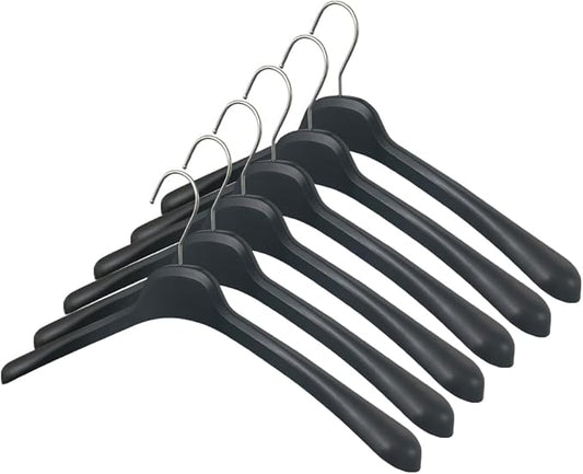 All Hung Up Hangers Plastic Coat Hangers, Clothes Hangers (Black, 36pk)