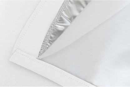 Moondream DecibelControl™ 3-in-1 Soundproof Curtain | Noise Reduction | Thermal Insulation | 100% Blackout | Patented Technology | Made in Europe | Grommet | 55" W x 95" L | White - Snow MC720
