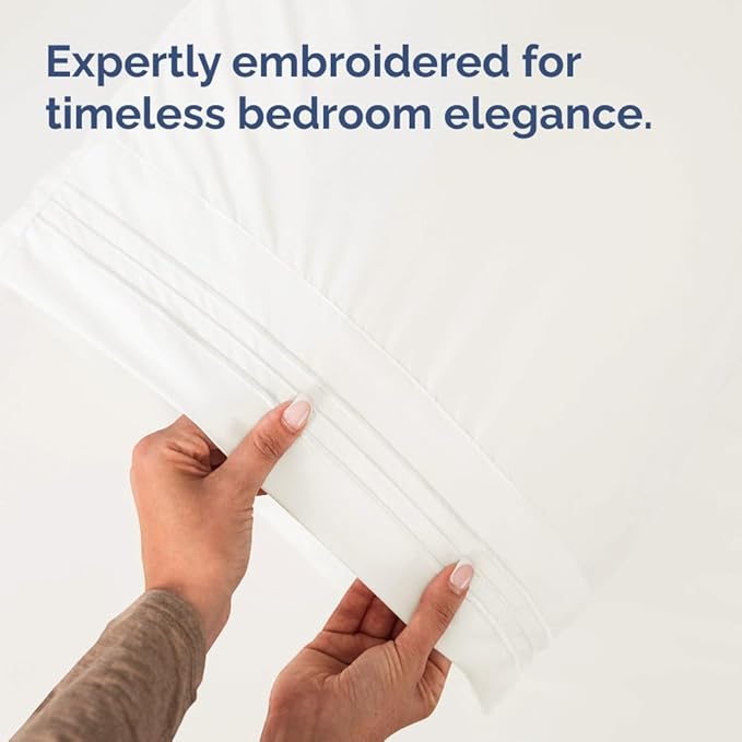 King Pillow Cases Set of 8 - Ultra Soft Hotel Quality Pillowcase Covers - Comfy, Cozy & Wrinkle Free - Shrink, Stain & Fade Resistant - Machine Washable Pillow Protectors - 8 Piece Set - Antique White