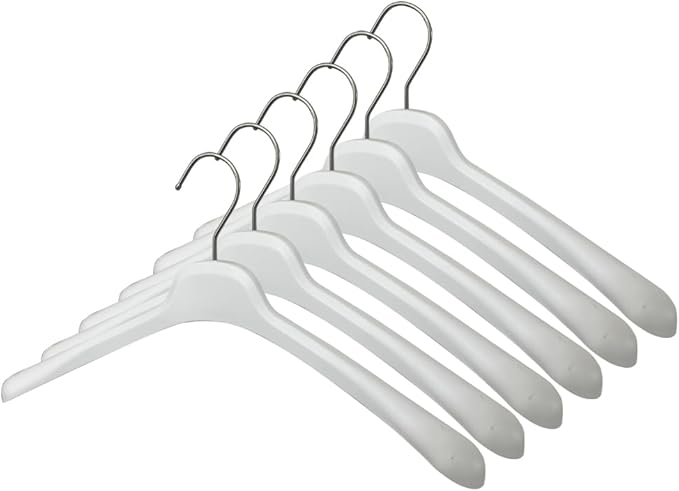 All Hung Up Hangers Plastic Coat Hangers, Clothes Hangers (White, 36pk)