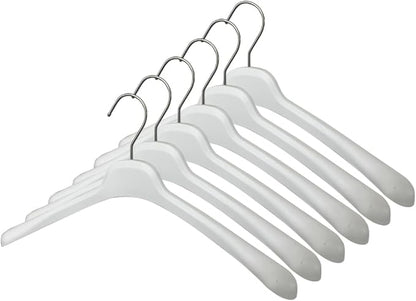 All Hung Up Hangers Plastic Coat Hangers, Clothes Hangers (White, 100pk)