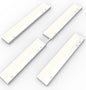 24 Inch Under Cabinet Lighting Plug in, 14W 120V 3 Color 3000K/4000K/5000K, 3 Brightness, Super Bright, Ultra Thin Under Counter Lights for Kitchen, Linkable LED Cabinet Light, White 4Pack