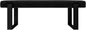VANT Upholstered Bed Bench - Weave Steel - Matte Black - Contemporary Modern, Bedroom Bench Seat, Hallway, or Entryway