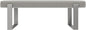 VANT Upholstered Bed Bench - Zigrino Oyster - Brushed Nickel - Contemporary Modern, Bedroom Bench Seat, Hallway, or Entryway