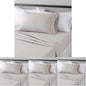 Amazon Basics Lightweight Super Soft Easy Care Wrinkle Free Microfiber 3 Piece Bed Sheet Set with 14-Inch Deep Pockets, Twin, Light Gray, Solid, Kids, Men & Women Bedding (Pack of 4)