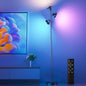 RGB Floor Lamp, 36W Bright LED Standing Lamp with 3 Swivel Lights, Color Changing Tree Tall Lamp with Remote, Stepless Dimmable Modern Floor Lamps for Living Room, Bedroom, Gaming Room,Office