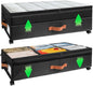 Under Bed Storage with Wheels, 72L XXL Under the Bed Storage Containers Large, 10‘’ Tall Adjustable Storage for Underbed with Lids
