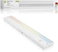 ASD 24 Inch LED Under Cabinet Lighting Plug in or Hardwired, High/Low/Off Switch, 12W 120V 3 CCT 2700K/3000K/4000K CRI90+, Triac Dimmable Linkable Under Counter Lights for Kitchen, ETL Listed, White