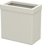 Gatco Modern Rectangle Wastebasket, Matte Pearl - Stainless Steel Trash Can with Removable Lid, Leakproof, 3 Gallon Capacity for Bathroom, Bedroom, Kitchen, or Office