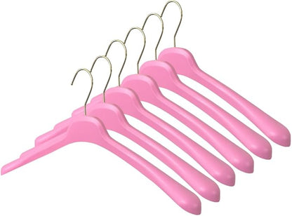 All Hung Up Plastic Coat Hangers, Color Clothes Hangers - Pink (100pk)