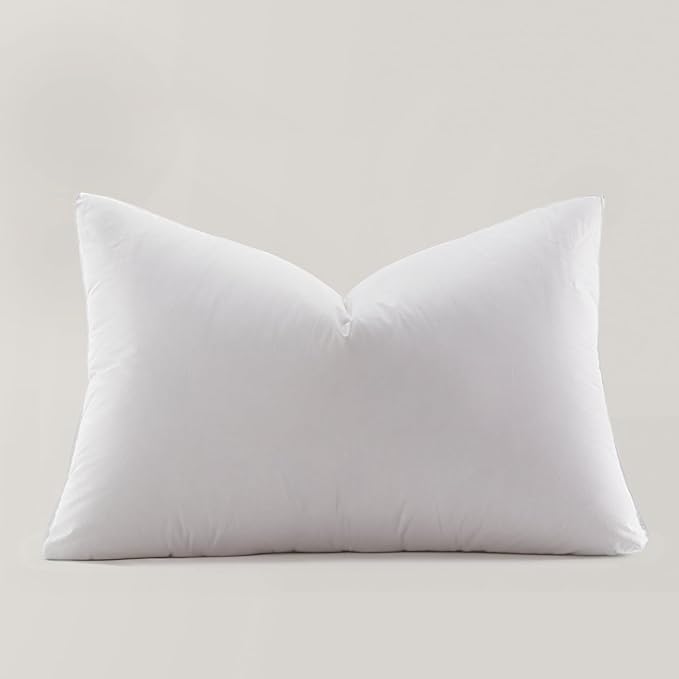 Globon Ultra Soft Down Pillow King Size, All Down Filled Bed Pillow for Sleeping, 100% Cotton Shell 500 Thread Count 700 Fill Power, Soft Hotel Collection Down Feather Pillow 20" x 36" 1 Pack