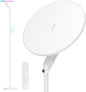 Honeywell 3000LM LED Floor Lamp, Torchiere Floor Lamps with Remote Control, F2 Sunturalux™ 40W Eye-Caring Reading Light, 2700-5000K 6 RGB Modes RGB Standing Lamp for Bedroom Living Room Office White