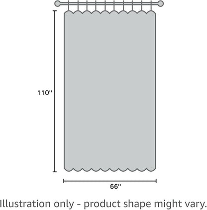 NICETOWN Black Out 110 inch Curtain for Sliding Door, Grommet Thermal Insulated Blackout Curtain Window Treatment Sound Reducing for Bedroom/Living Room, W66 x L110, 1 Panel