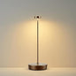 Cordless LED Table Lamp，Rechargeable Battery Desk Lamps, 3 Color Stepless Dimmable Metal Battery Table Lamps, Portable Table Light for Indoor/Outdoor/Restaurants/Bedroom/Bar