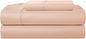 twinSheets Set, 100% Egyptian Cotton Sheets 400 Thread Count 3 Piece Soft Sateen Weave twinBed Set Fits Upto 17", Machine Washable No Pill, Hotel Collection Sheet & Pillowcase Sets- Blush