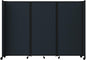 Versare Room Divider 360 Portable Wall Partition | Folding Panels | Large Freestanding Divider | Locking Wheels | Temporary Room Separator