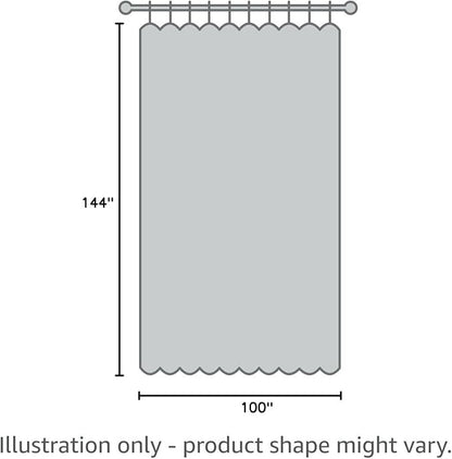 NICETOWN Black Out 144 inch Curtain for Sliding Glass Door, Grommet Thermal Insulated Sound Reducing Window Treatment Extra Wide Drape for Bedroom/Living Room, W100 x L144, 1 Panel