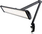 Neatfi LED Desk Lamp, 3,500 Lumens, 3 Light Modes, Dimmable, 45W, Touch Control, 26 Inch Wide Metal Shade, 540 SMD LEDs, Directional Lighting, Eye Caring Task Lamp (CCT with Clamp, Black)