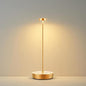 Cordless LED Table Lamp，Rechargeable Battery Desk Lamps, 3 Color Stepless Dimmable Metal Battery Table Lamps, Portable Table Light for Indoor/Outdoor/Restaurants/Bedroom/Bar