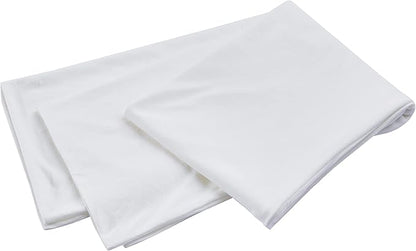 Oubonun 100% Jersey Cotton Body Pillow Cover with Zipper - Luxury Soft Removable Pillow Case - Long Fuzzy - Knitted (White, 21"X54")