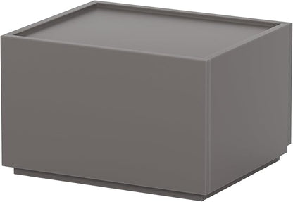 Stackable Storage Drawers, Wooden Drawer Storage Organizer, Modern Nightstands with Wooden Drawers, Small Storage Cabinet, Modular Design, Available in 2 Sizes for Versatile Use Grey Small
