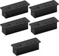 Kable Kontrol Recessed Power Strip with Fast Charging 2 PD65W USB-C Ports, 2 USB-A Ports, 3 Power Desk Outlets, Flush Mount Furniture Charging Station Grommet for Side Table, End Table - Black, 5 Pcs