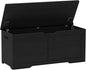 Timberer 39.4" Storage Chest, Wooden Storage Bench, Lift Top Toy Chest with 2 Safety Hinges, Large Toy Box, Entryway Bench for Living Room, Bedroom, Black