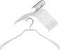 Mawa by Reston Lloyd, Non-Slip Steel Suit/Jacket Hanger, Wide Supportive Sholders with Rotating Hook, White, Set of 150