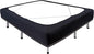 Biscaynebay Decorative Box Spring Cover King & Cal King Size, Black Luxurious Jersey Knitting Stretchy Wrap Around 4 Sides Bed Skirts for Home/Hotels, Easy Fit Wrinkle Free Machine Washable