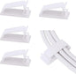 SOULWIT® 50 x Self-Adhesive Cable Management Clips for USB Cable TV, Charger, Audio, Wire Clamp for Table, Car, Office, Home