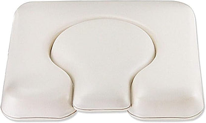 MUUL-WHCH Commode Seat Cushion, White U Shape Padded Cushion for Bedside Commodes, Chair, Shower Wheelchair