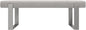 VANT Upholstered Bed Bench - Ribbed Stone - Brushed Nickel - Contemporary Modern, Bedroom Bench Seat, Hallway, or Entryway
