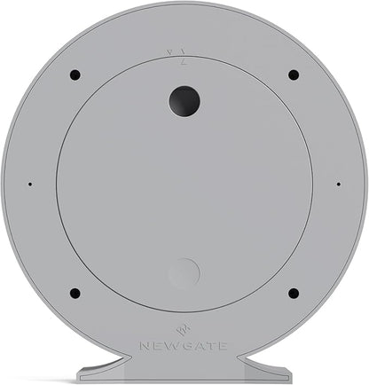 NEWGATE® Q Mantel Clock | Modern Classic Round Mantel Clock | Clockwork Gray | Contemporary Style for Mantel, Desk, Table, Shelf or Bedside