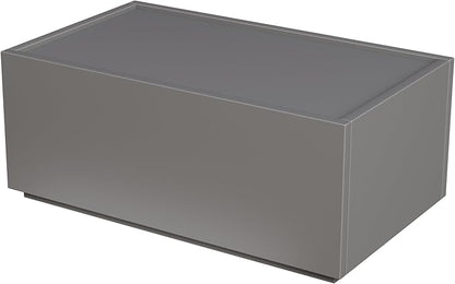 Modern Nightstand Modular Stackable Drawers Modular Storage Bedroom Furniture Set - Bedside Table, Storage Cabinet, Sofa End Table for Bedroom Living Room Hallway Entryway Grey Large