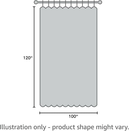 Joydeco Linen Blackout Curtains for Bedroom - 100% Light Blocking 1 Panels, White Drapes 100" W x 120" L, Thermal Insulated Room Darkening Curtains for Living Room, Rod Pocket & Back Tabs