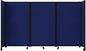 Versare Room Divider 360 Portable Wall Partition | Folding Panels | Large Freestanding Divider | Locking Wheels | Temporary Room Separator