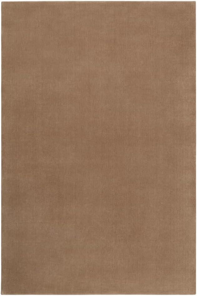 Hand-Tufted Wool Round Area Rug – Soft Premium Wool Carpet for Living Room, Bedroom & Home Décor – 5X5 ft| Chestnut – Durable, Non-Slip Backing, Handcrafted Rug