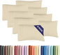 Queen Pillow Cases Set of 8 - Ultra Soft Hotel Quality Pillowcase Covers - Comfy & Wrinkle Free - Shrink, Stain and Fade Resistant - Easy-Care, Machine Washable Pillow Protectors - 8 Pcs Set - Wheat