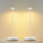 2Pack Cordless LED Table Lamp，Rechargeable Battery Desk Lamps, 3 Color Stepless Dimmable Metal Battery Table Lamps, Portable Table Light