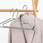 Premium Matte Silvery Aluminum Coat Hangers 6 Piece Set, 16.5” Extra Smooth & Durable Metal Shirt Dress Hanger,Aluminum Alloy Hanger,Clothing Support,Clothing Hang