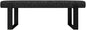 VANT Upholstered Bed Bench - Weave Prestige - Matte Black - Contemporary Modern, Bedroom Bench Seat, Hallway, or Entryway