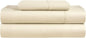 CHATEAU HOME COLLECTION 400 Thread Count Cotton Bed Sheets Twin XL Size Bed Set Fits Upto 17" Twin XL Matress, 3 Piece Soft Sateen Weave Machine Washable Luxury Beige Bedding- Ivory