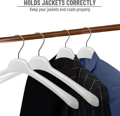 All Hung Up Hangers Plastic Coat Hangers, Clothes Hangers (White, 36pk)