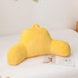 Holawakaka Reading Pillow for Sitting up in Bed Sofa Kids Teens, Backrest Pillow with Arms for Boys Girls Women Petites Pregnancy, Back Support Cushion for Couch Floor Nursery Playroom(Yellow)