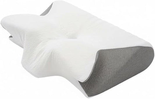 Ergonomic Memory Foam Neck Pillow for Cervical Pain Relief - Orthopedic Contour Support for Back Side & Stomach Sleepers