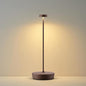 Cordless LED Table Lamp，Rechargeable Battery Desk Lamps, 3 Color Stepless Dimmable Metal Battery Table Lamps, Portable Waterproof Table Light for Indoor/Outdoor/Restaurant (Rust)