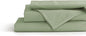 Linen Home 100% Cotton Percale Sheets Twin XL Size, Sage, Deep Pocket, 3 Pieces Set - 1 Flat, 1 Deep Pocket Fitted Sheet and 1 Pillowcase, Crisp Cool and Strong Bed Linen