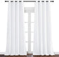 NICETOWN White Room Darkening Curtain 95 inches Long for Living Room - (50% Blackout) Grommet Top Thermal Insulated Window Treatment Sound Reducing Drape for Bedroom (1 Panel, W52 x L95)